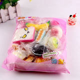 10pcs Medium Mini Soft Squishy Bread Toys Key